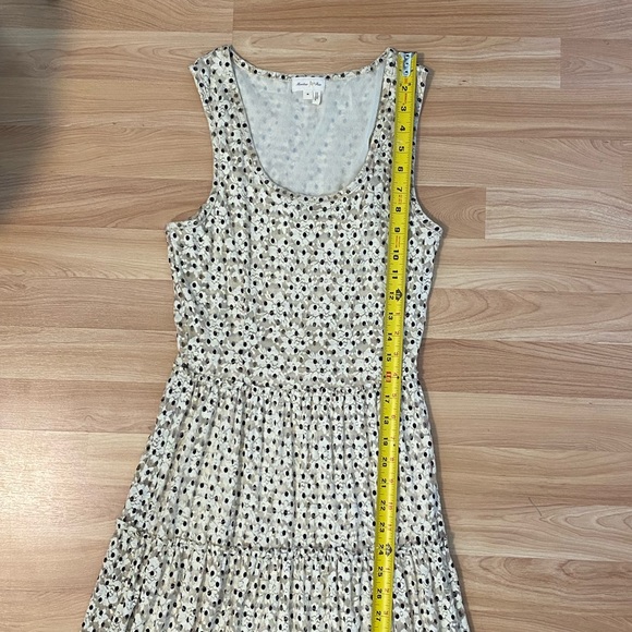 Anthropologie Meadow Rue Marigny cream with black polka dot maxi dress - Picture 11 of 15